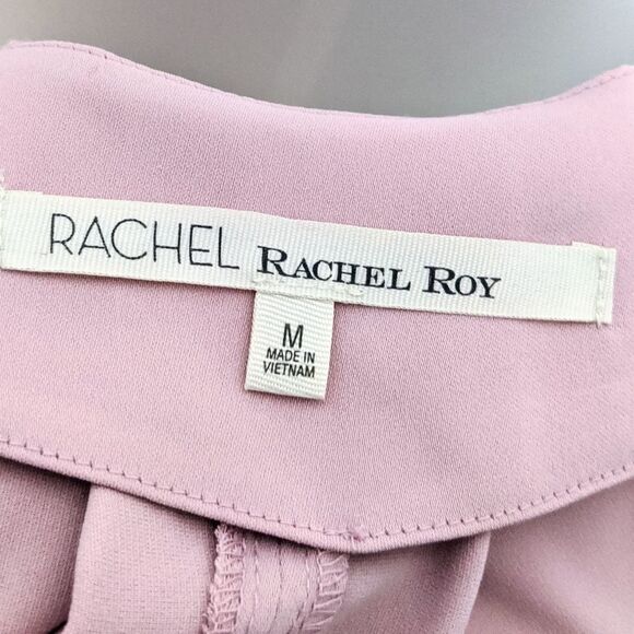 NWT RACHEL ROY Pink Cold Shoulder Pocket Dress M - Picture 4 of 9